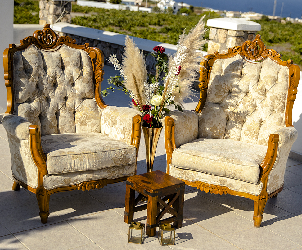 santorini boho weddings