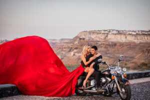 santorini photoshoot dress