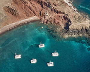Santorini catamaran cruise from Santorini